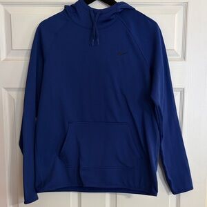 Nike Men's Dri-Fit Blue Pullover Hoodie